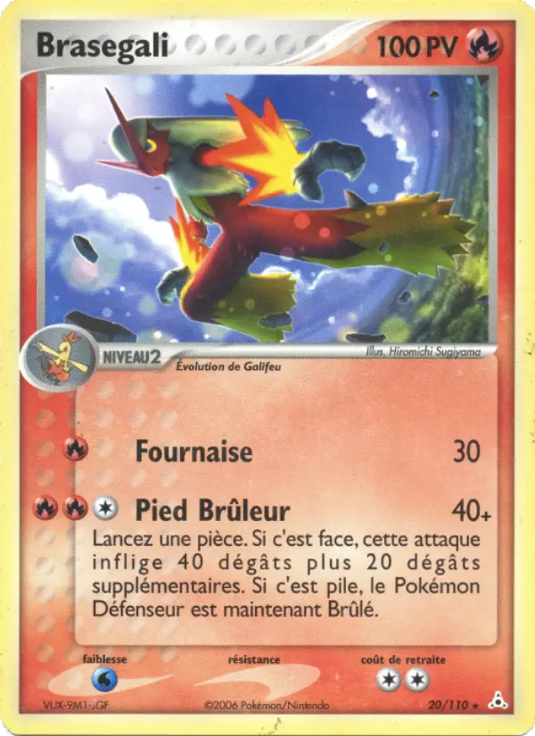 Brasegali — carte 20 de l’extension EX Fantômes Holon