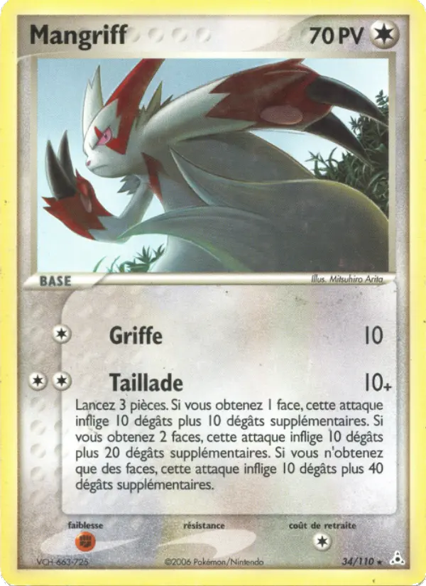 Mangriff — carte 34 de l’extension EX Fantômes Holon