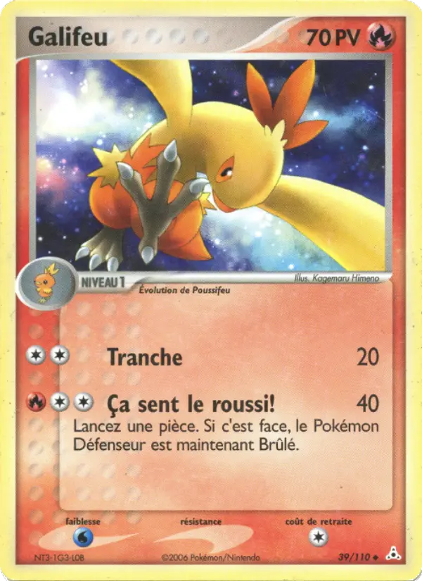 Galifeu — carte 39 de l’extension EX Fantômes Holon