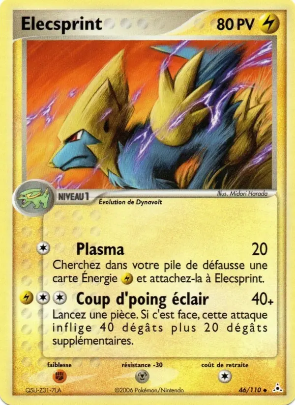 Elecsprint — carte 46 de l’extension EX Fantômes Holon