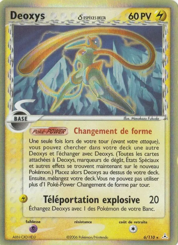 Deoxys δ — carte 6 de l’extension EX Fantômes Holon