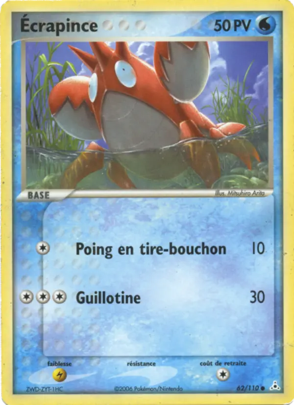 Ecrapince — carte 62 de l’extension EX Fantômes Holon