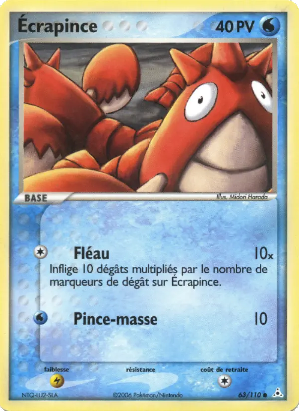 Ecrapince — carte 63 de l’extension EX Fantômes Holon