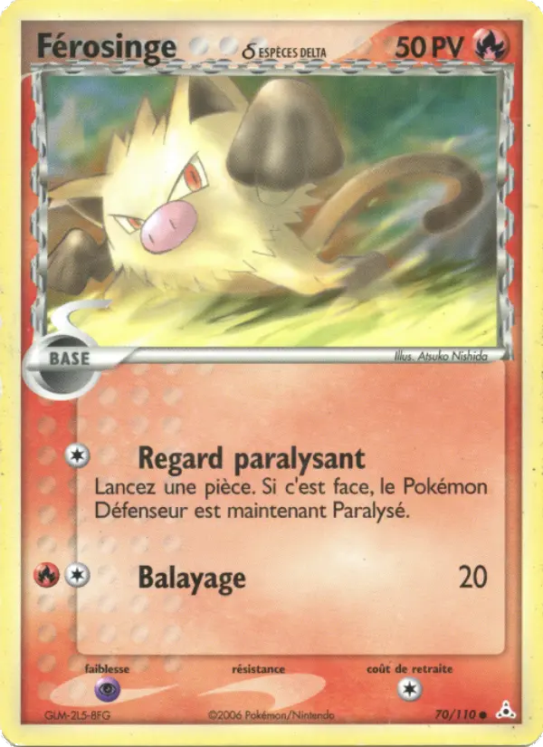 Férosinge δ — carte 70 de l’extension EX Fantômes Holon