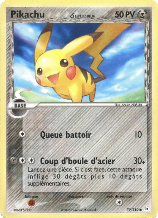 Pikachu δ — carte 79 de l’extension EX Fantômes Holon
