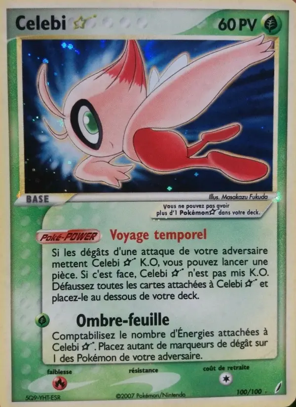 Celebi ☆ — carte 100 de l’extension EX Gardiens de Cristal