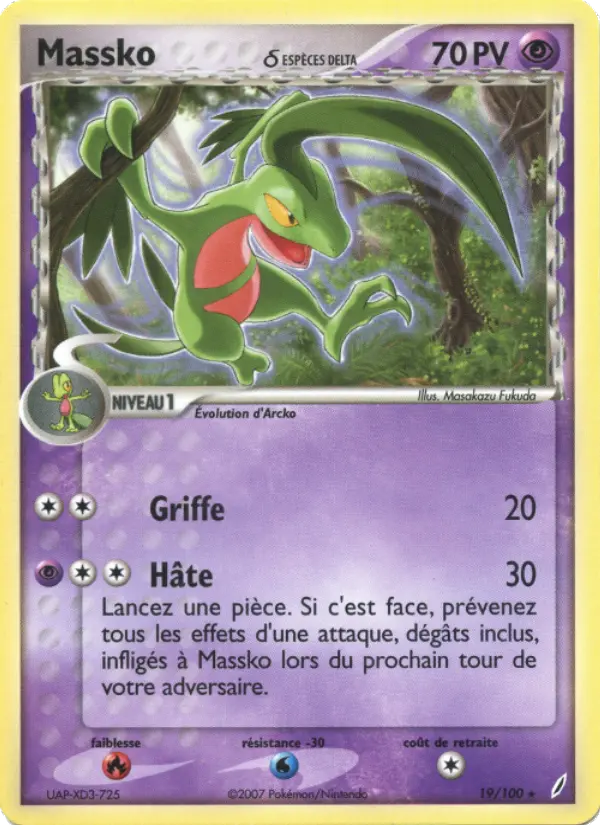 Massko δ — carte 19 de l’extension EX Gardiens de Cristal