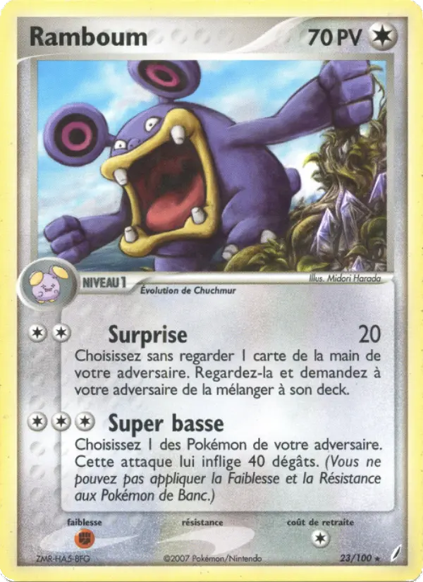 Ramboum — carte 23 de l’extension EX Gardiens de Cristal