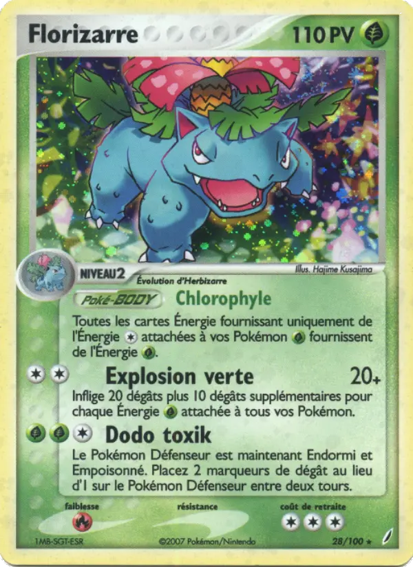 Florizarre — carte 28 de l’extension EX Gardiens de Cristal