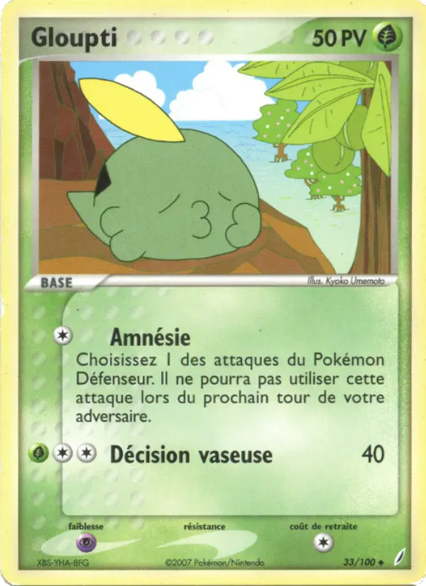 Gloupti — carte 33 de l’extension EX Gardiens de Cristal