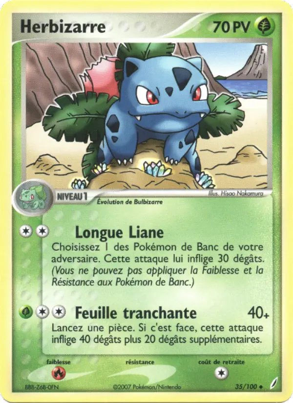Herbizarre — carte 35 de l’extension EX Gardiens de Cristal