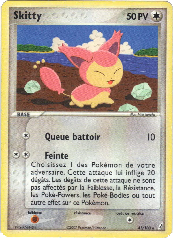 Skitty — carte 41 de l’extension EX Gardiens de Cristal