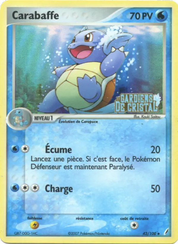 Carabaffe — carte 42 de l’extension EX Gardiens de Cristal