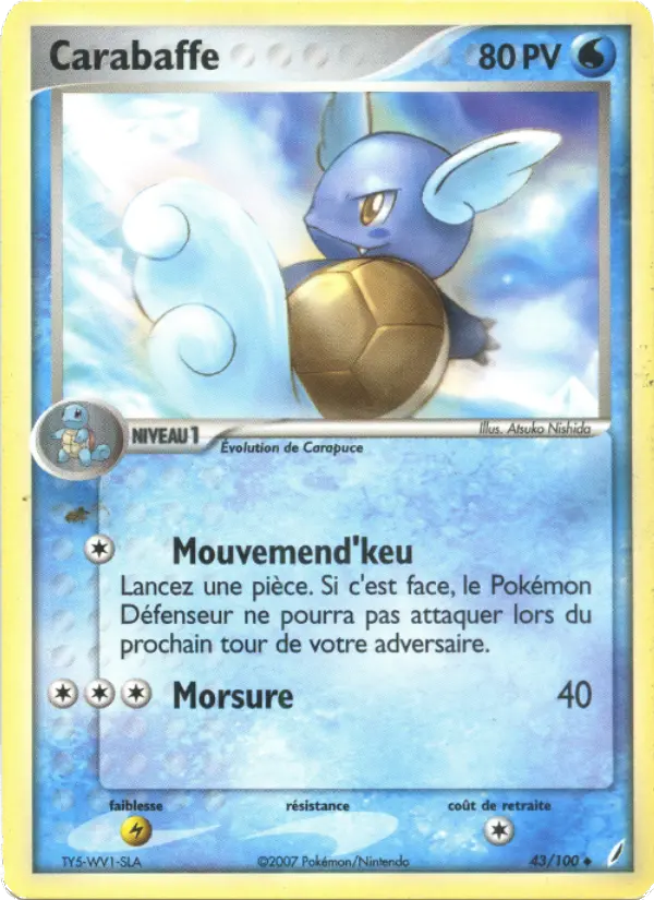 Carabaffe — carte 43 de l’extension EX Gardiens de Cristal
