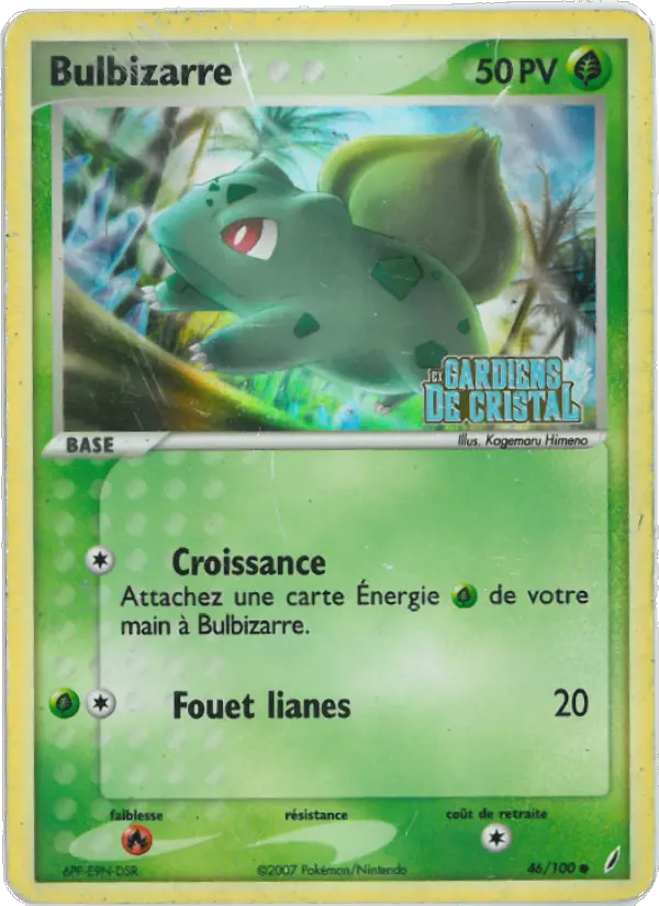 Bulbizarre — carte 46 de l’extension EX Gardiens de Cristal