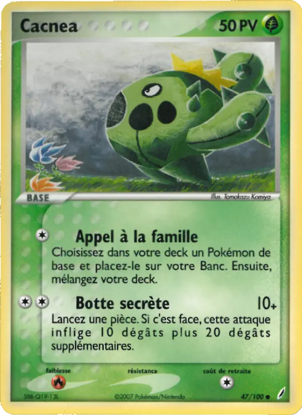 Cacnea — carte 47 de l’extension EX Gardiens de Cristal
