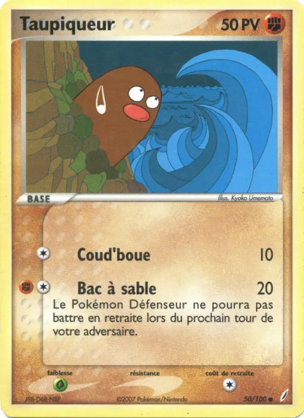 Taupiqueur — carte 50 de l’extension EX Gardiens de Cristal
