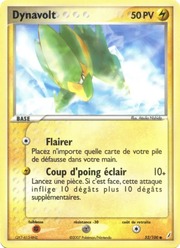Dynavolt — carte 52 de l’extension EX Gardiens de Cristal