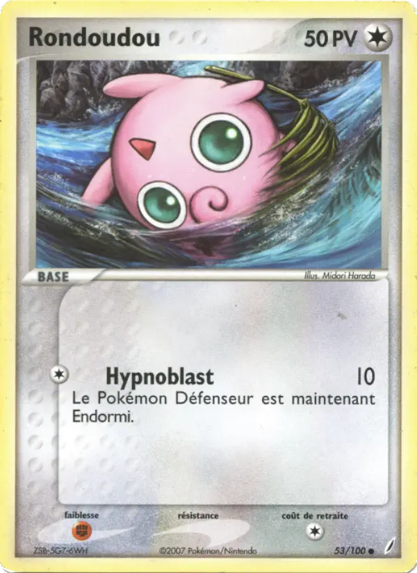 Rondoudou — carte 53 de l’extension EX Gardiens de Cristal