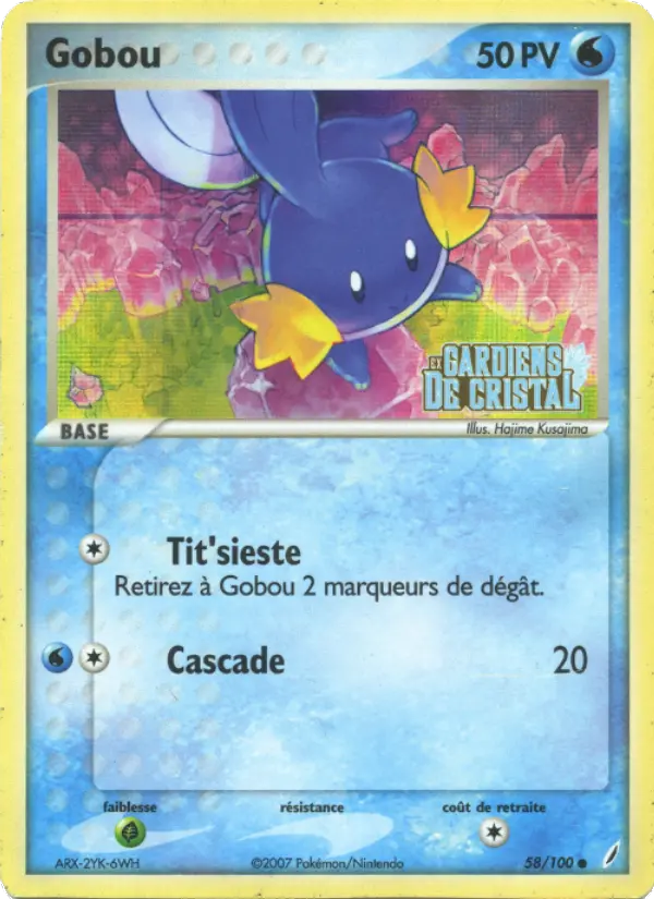 Gobou — carte 58 de l’extension EX Gardiens de Cristal