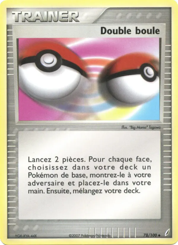 Double boule — carte 78 de l’extension EX Gardiens de Cristal