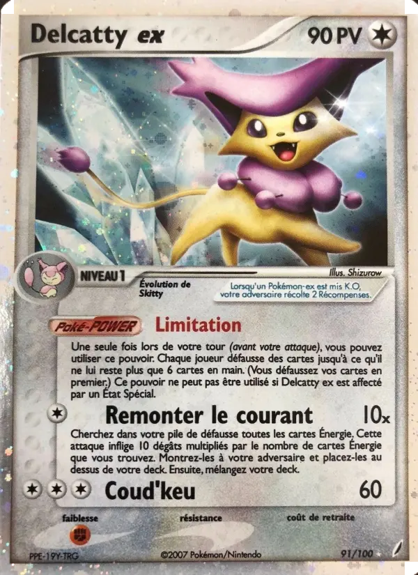 Delcatty ex — carte 91 de l’extension EX Gardiens de Cristal
