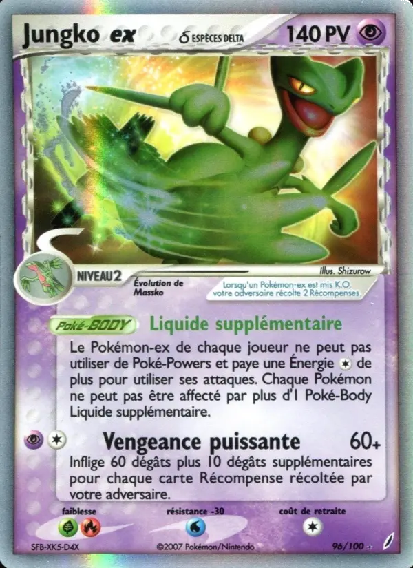 Jungko ex δ — carte 96 de l’extension EX Gardiens de Cristal