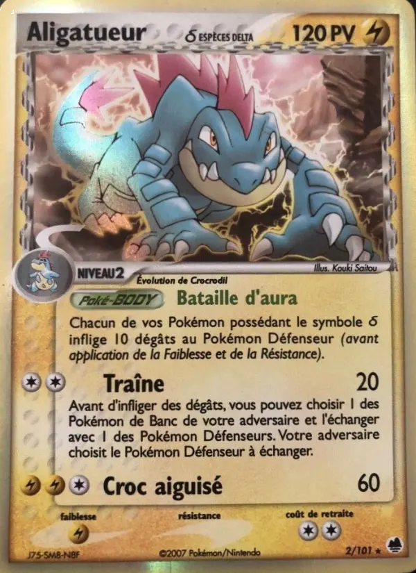 Aligatueur δ — carte 2 de l’extension EX Île des Dragons