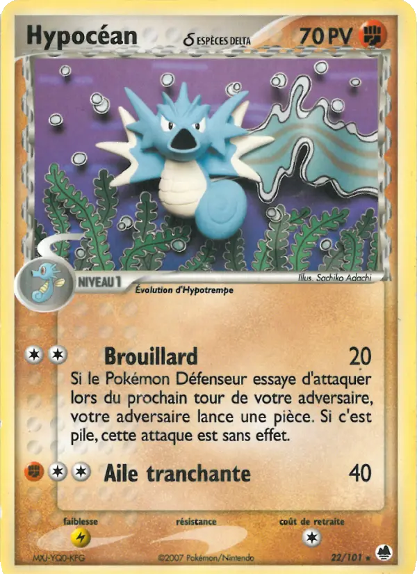 Hypocéan δ — carte 22 de l’extension EX Île des Dragons
