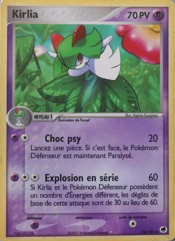 Kirlia — carte 32 de l’extension EX Île des Dragons