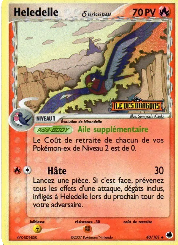 Heledelle δ — carte 40 de l’extension EX Île des Dragons