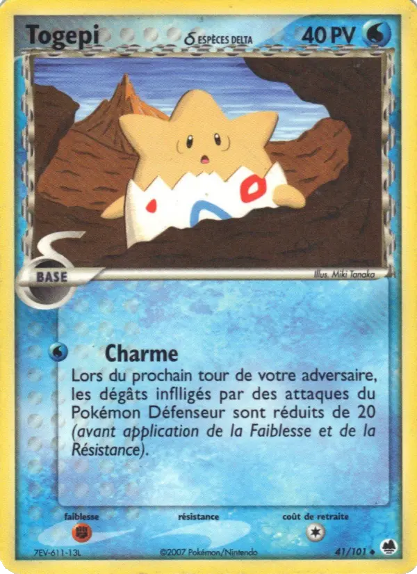 Togepi δ — carte 41 de l’extension EX Île des Dragons