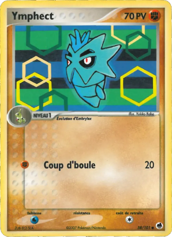 Ymphect — carte 58 de l’extension EX Île des Dragons