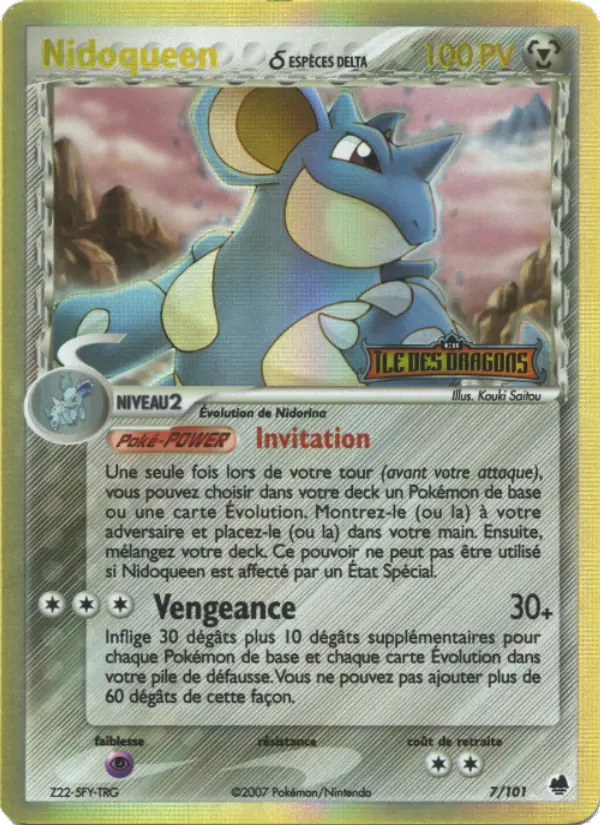 Nidoqueen δ — carte 7 de l’extension EX Île des Dragons