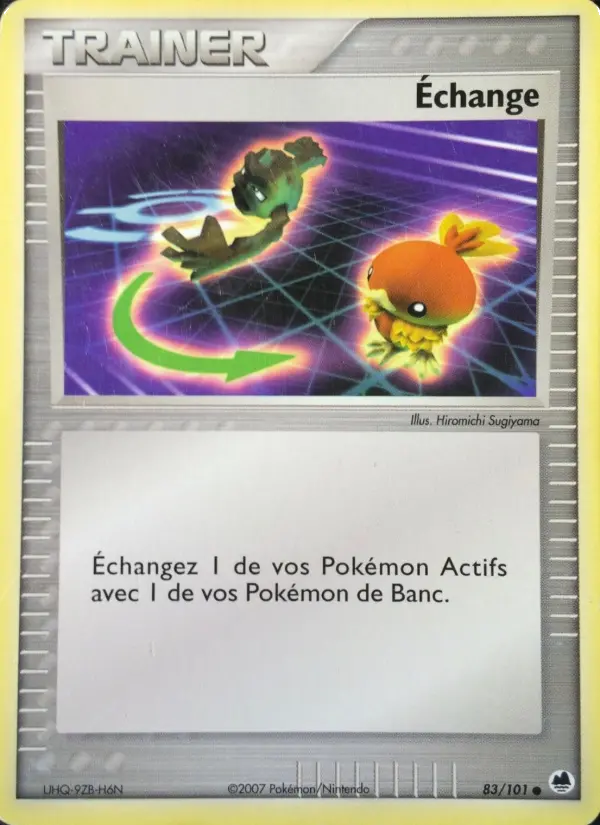 Échange — carte 83 de l’extension EX Île des Dragons