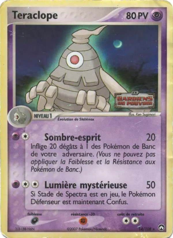 Teraclope — carte 14 de l’extension EX Gardiens du Pouvoir