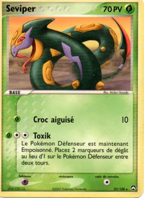 Seviper — carte 23 de l’extension EX Gardiens du Pouvoir