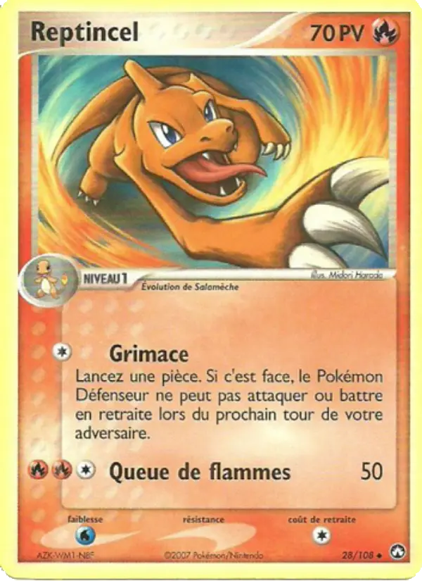 Reptincel — carte 28 de l’extension EX Gardiens du Pouvoir