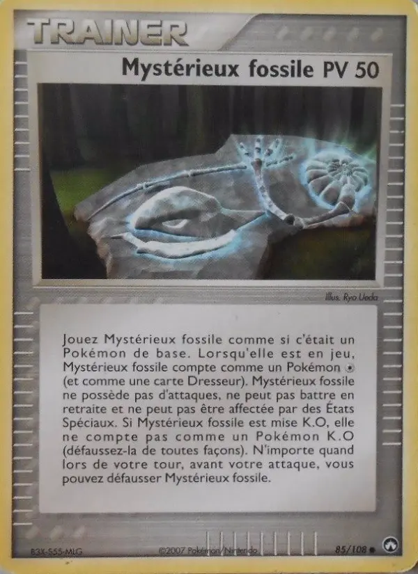 Mystérieux fossile — carte 85 de l’extension EX Gardiens du Pouvoir