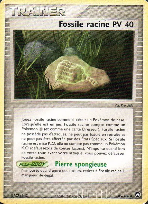 Fossile racine — carte 86 de l’extension EX Gardiens du Pouvoir