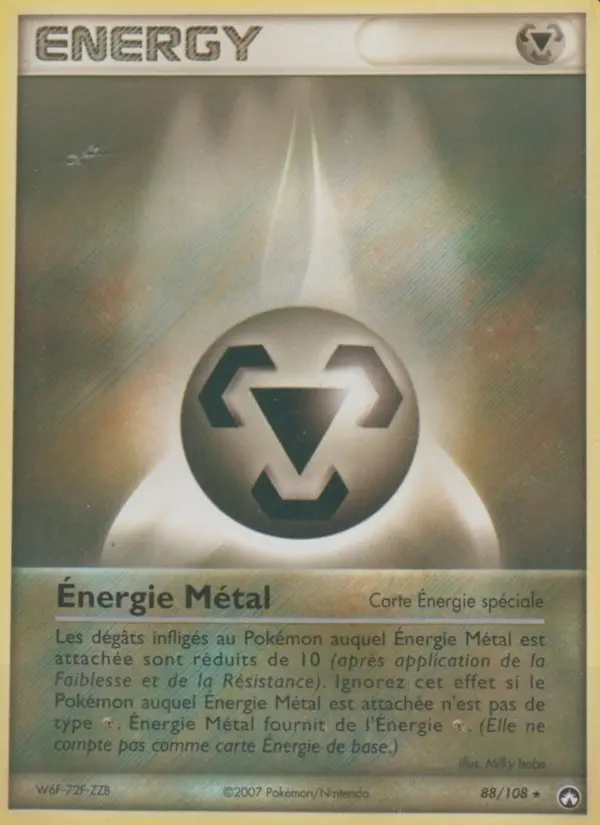 Énergie Métal — carte 88 de l’extension EX Gardiens du Pouvoir