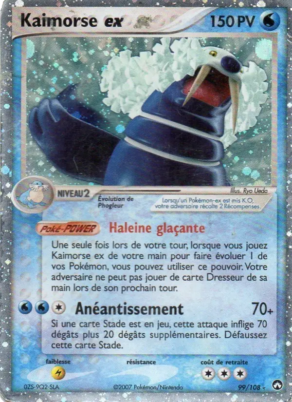 Kaimorse ex — carte 99 de l’extension EX Gardiens du Pouvoir