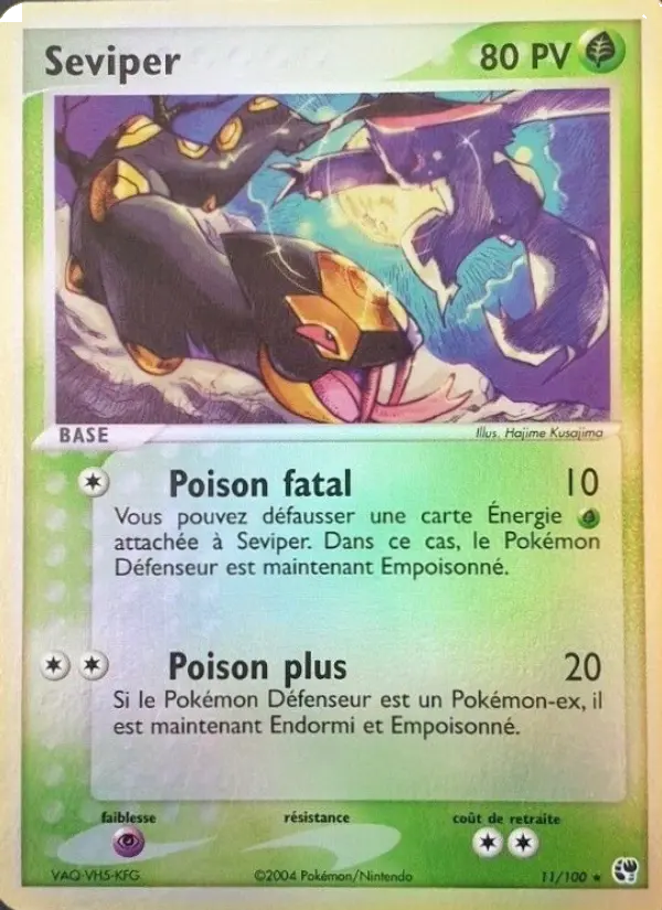 Seviper — carte 11 de l’extension EX Tempête de sable
