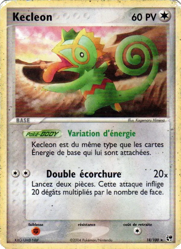 Kecleon — carte 18 de l’extension EX Tempête de sable