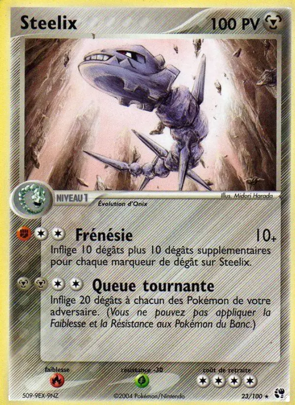 Steelix — carte 23 de l’extension EX Tempête de sable