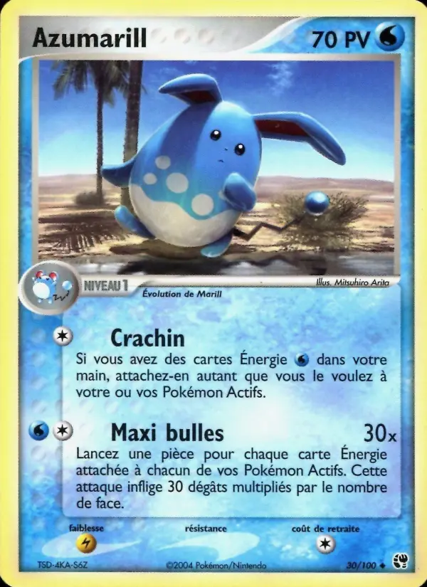 Azumarill — carte 30 de l’extension EX Tempête de sable