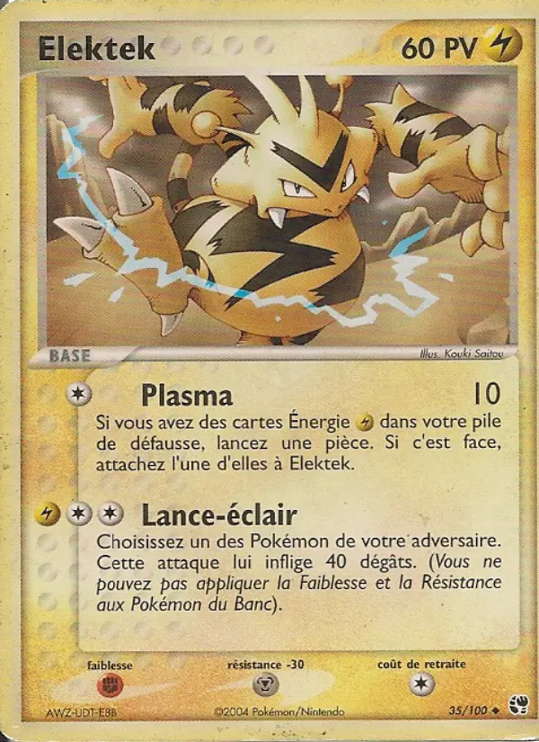 Elektek — carte 35 de l’extension EX Tempête de sable