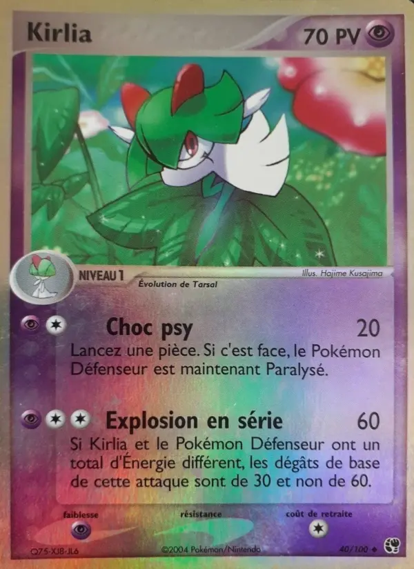 Kirlia — carte 40 de l’extension EX Tempête de sable