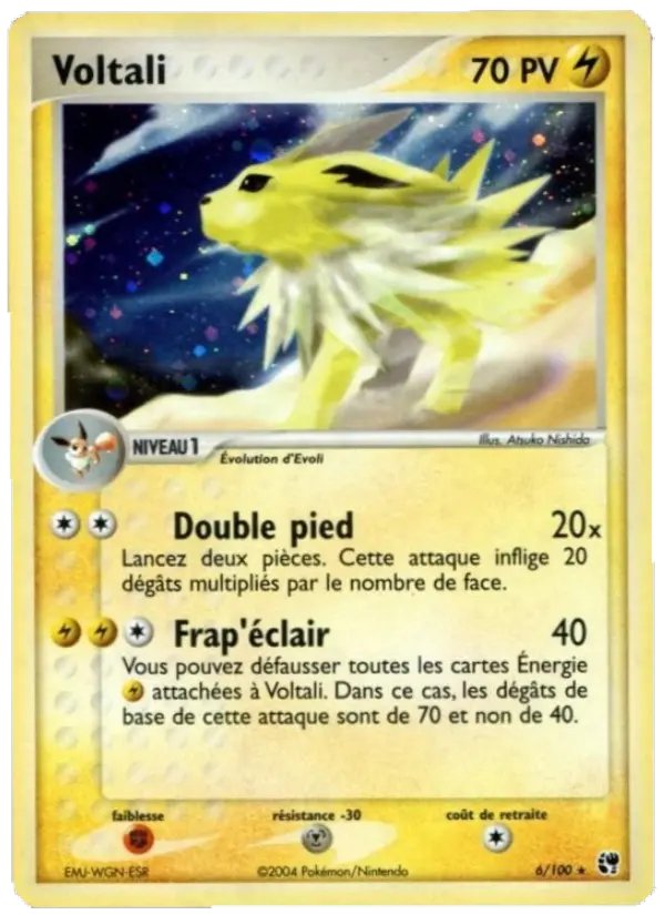 Voltali — carte 6 de l’extension EX Tempête de sable