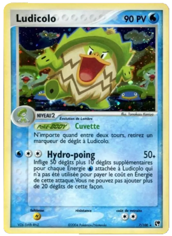 Ludicolo — carte 7 de l’extension EX Tempête de sable